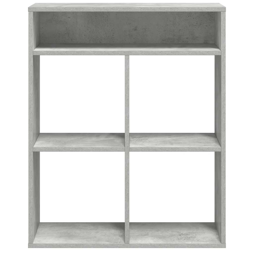 Book Cabinet Concrete Grey 66x31x80 cm Engineered Wood